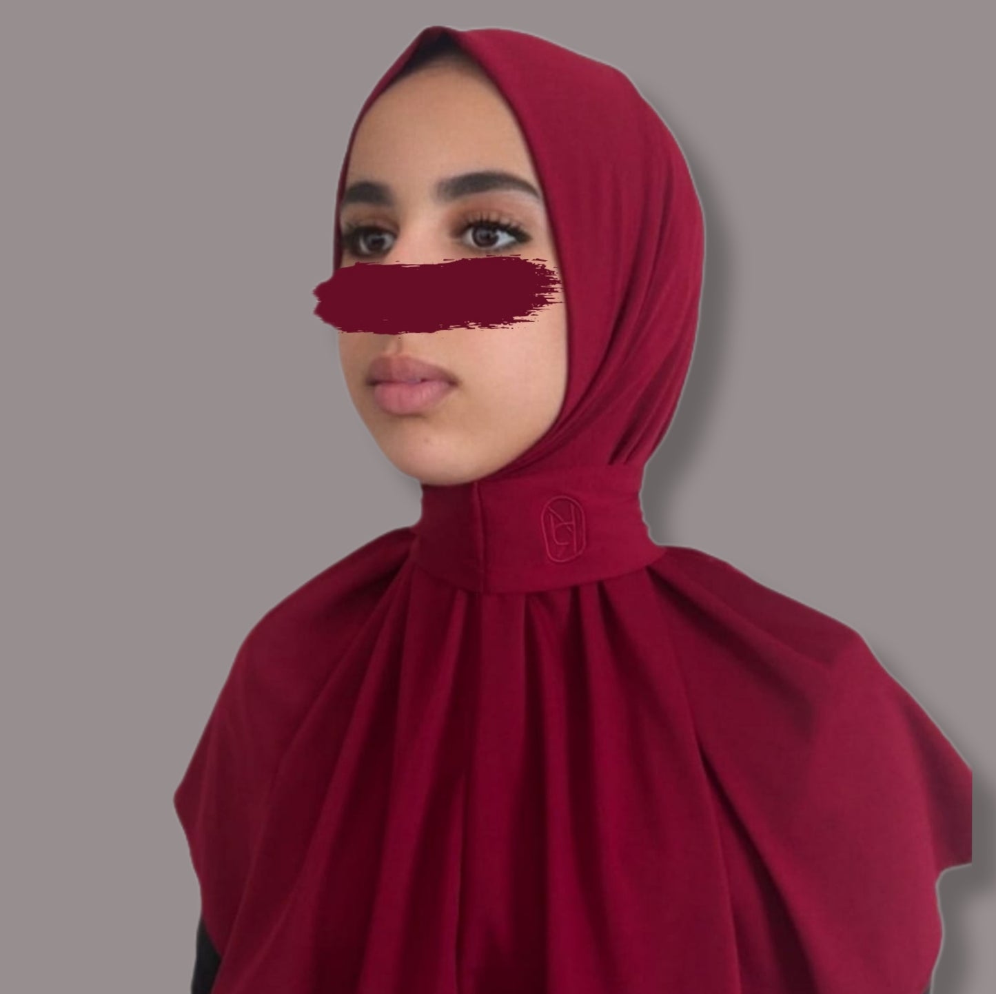 Hijab Granata Intenso