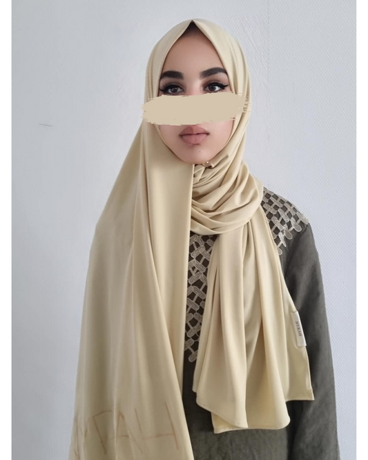 Scarf Butter Yellow Flock
